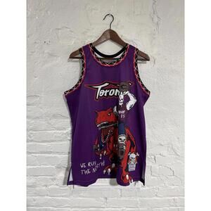 Toronto Raptors Purple Graphic Basketball Jersey